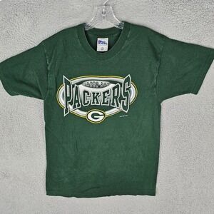 Vintage Green Bay Packers Tee Shirt Mens Medium Pro Player NFL Football 1997